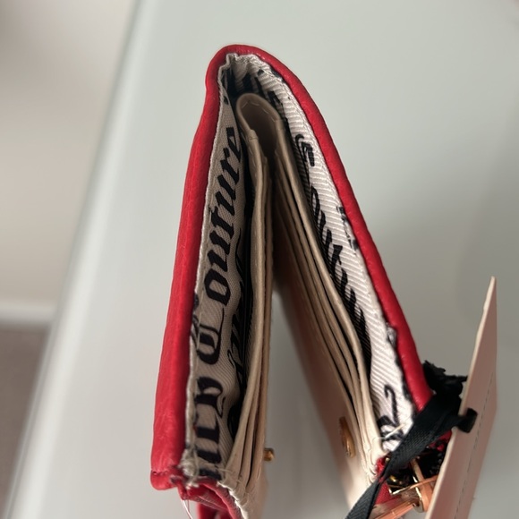 Juicy Red Rhinestone Pullout Card Case Wallet - Picture 5 of 6